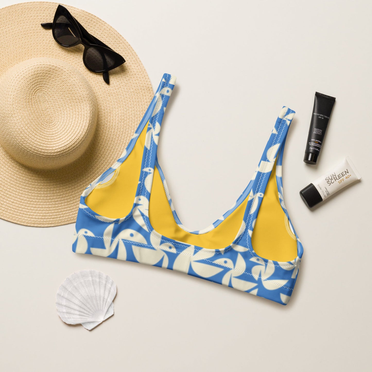 Birds Bralette Swim and Surf top - Milpali
