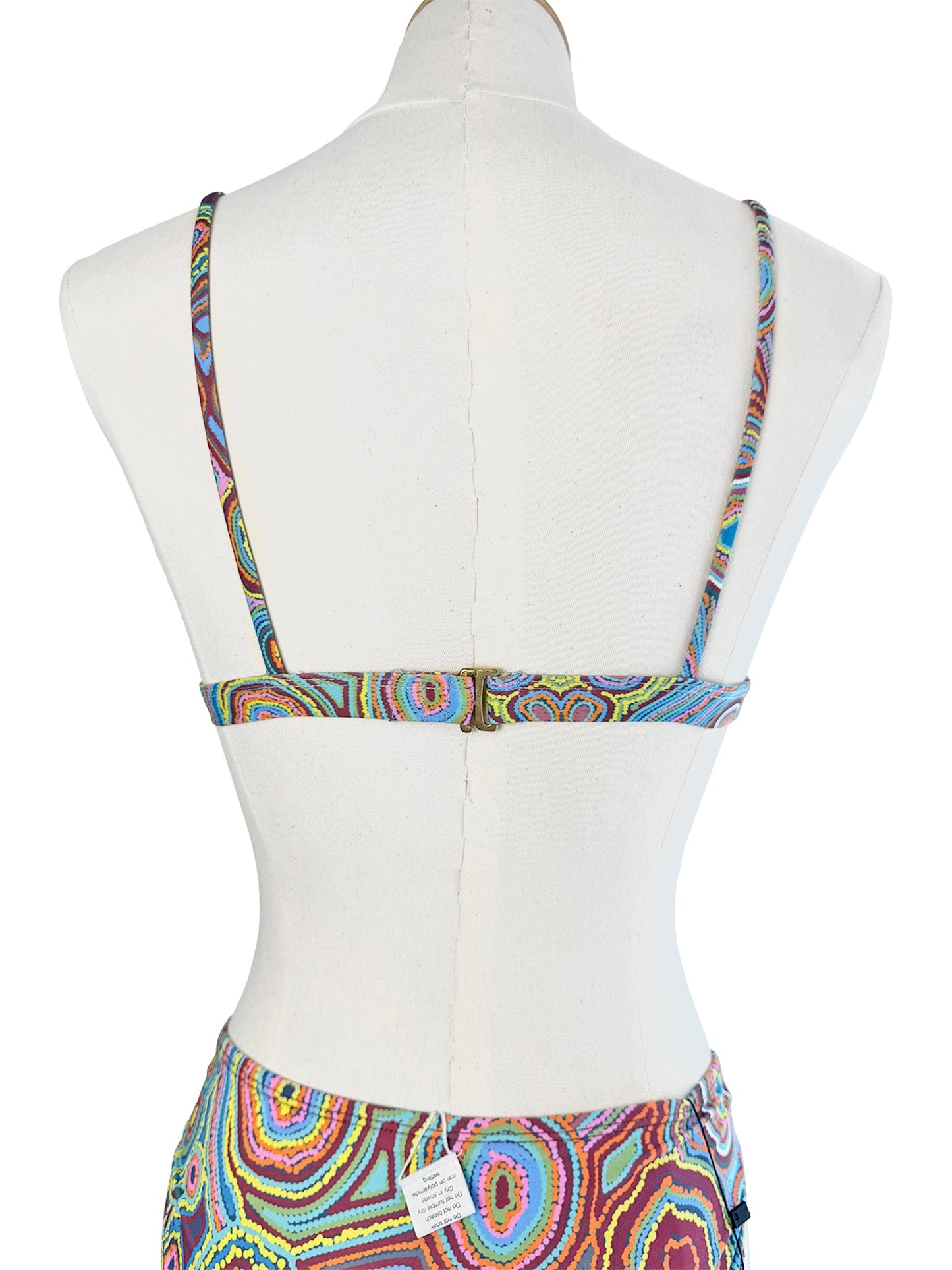 Rainbow Serpent Tie Front Top - Milpali Front Tie Top