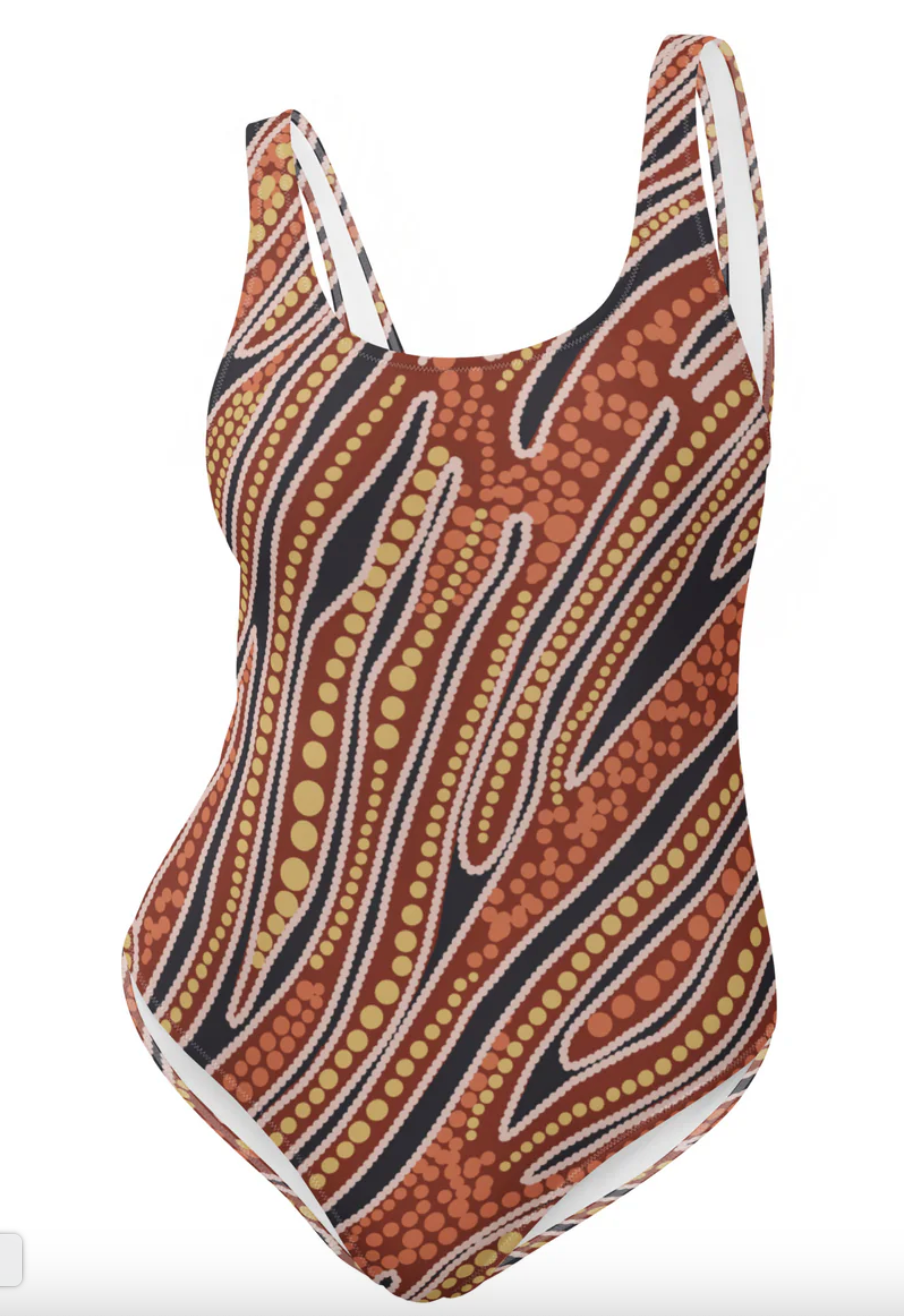 Red Earth One Piece Swimsuit - SALE