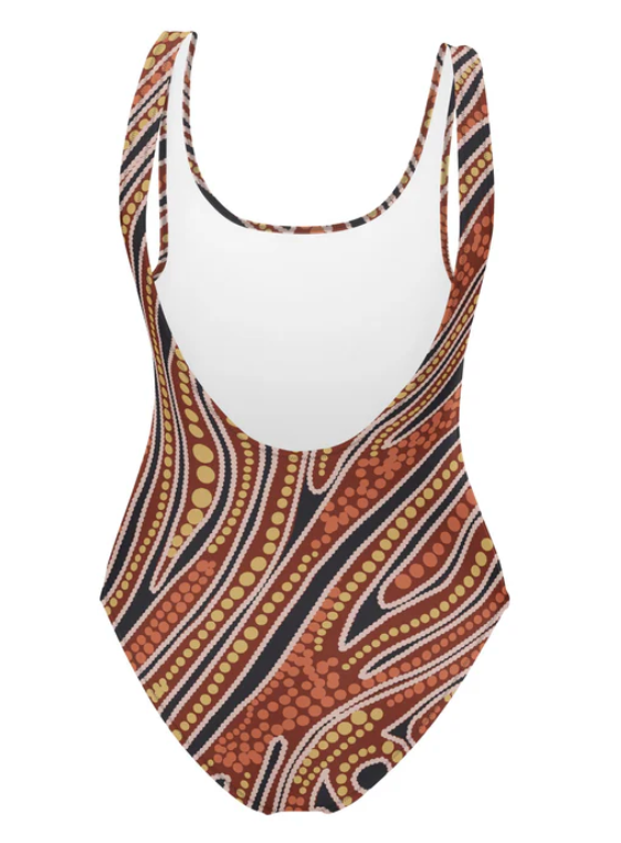 Red Earth One Piece Swimsuit - SALE