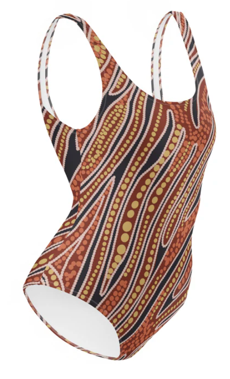 Red Earth One Piece Swimsuit - SALE