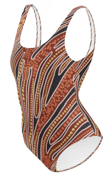 Red Earth One Piece Swimsuit - SALE