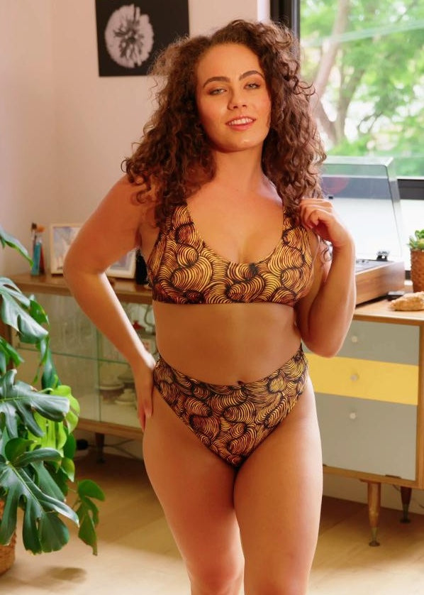 Tali by Lulu Cooley high-waisted bikini Bottoms-SALE