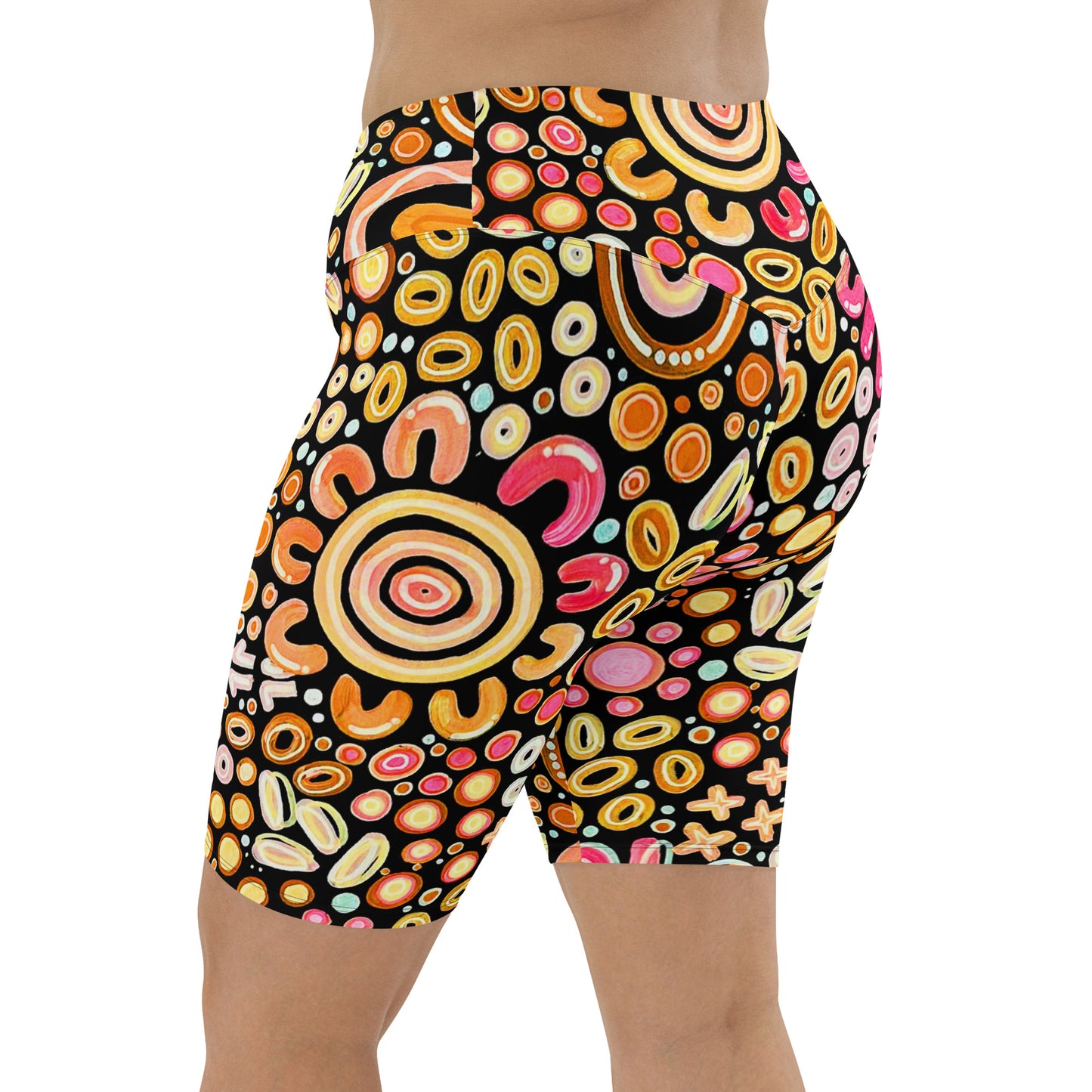 Ngarrakeetoon - Family - Biker Shorts