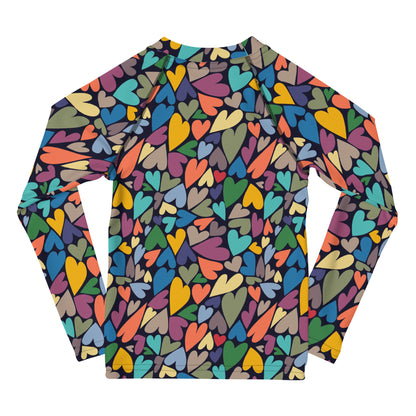 Heart Chase Kids Rash Guard