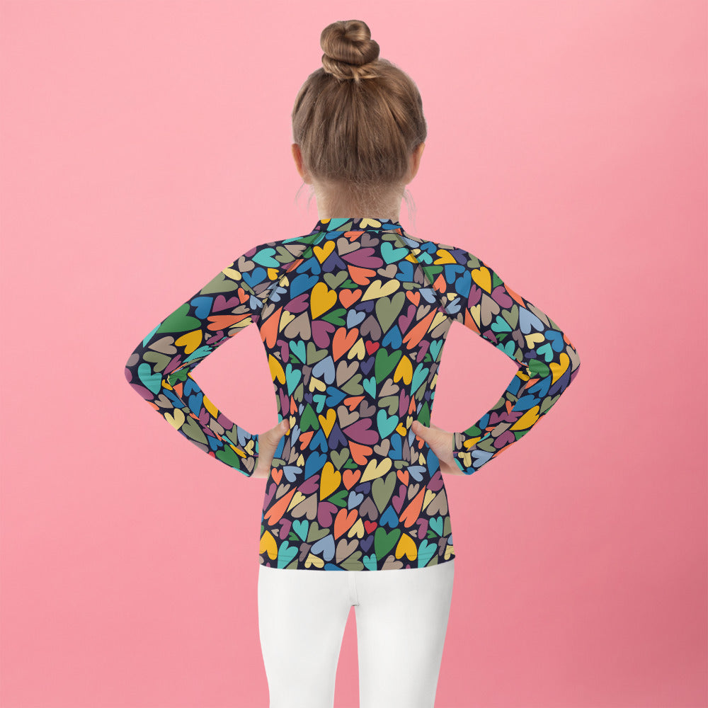Heart Chase Kids Rash Guard
