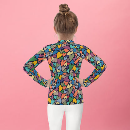Heart Chase Kids Rash Guard