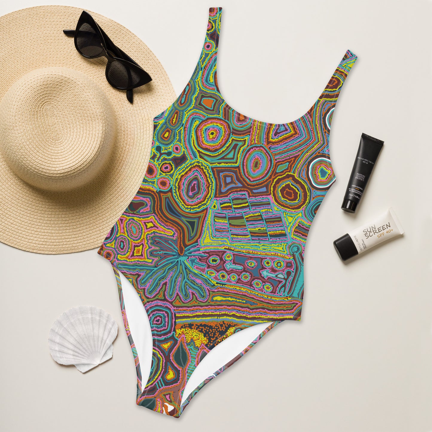 Rainbow Serpent One-Piece Swimsuit-SALE