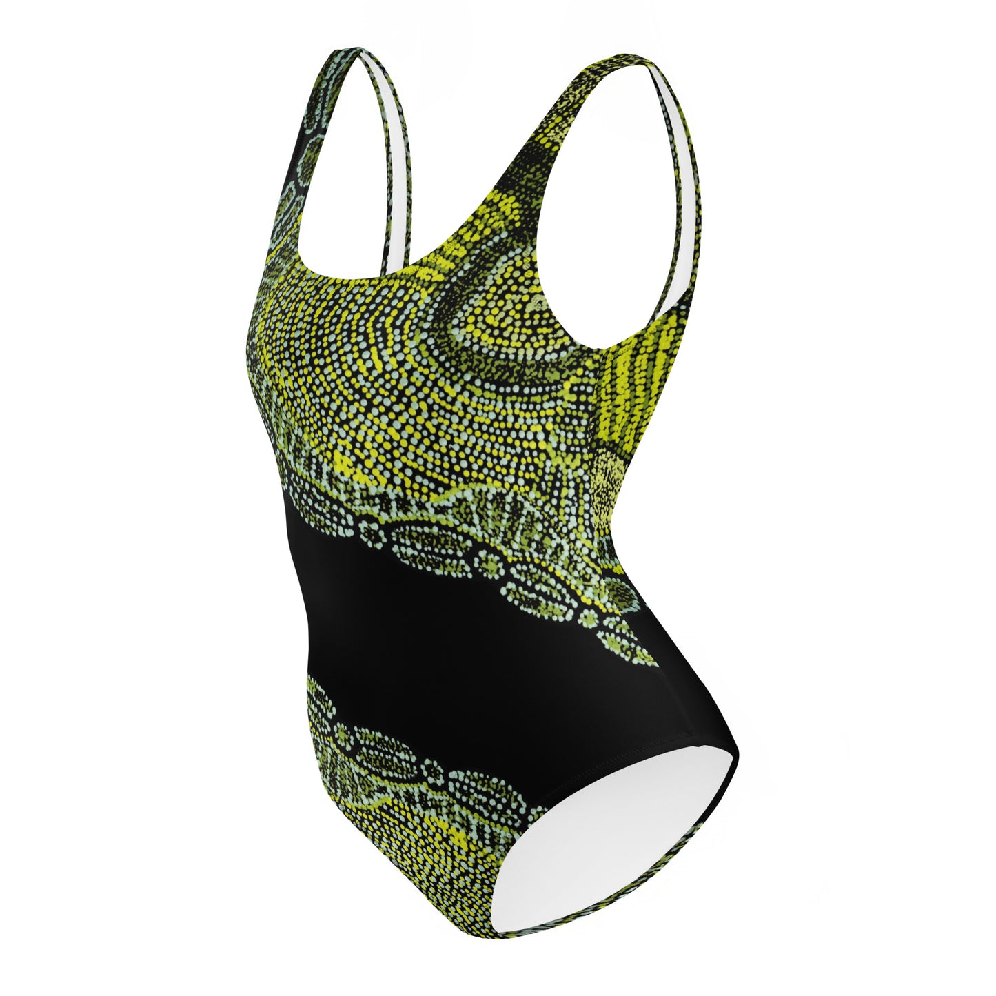 Green Path One-Piece Swimsuit