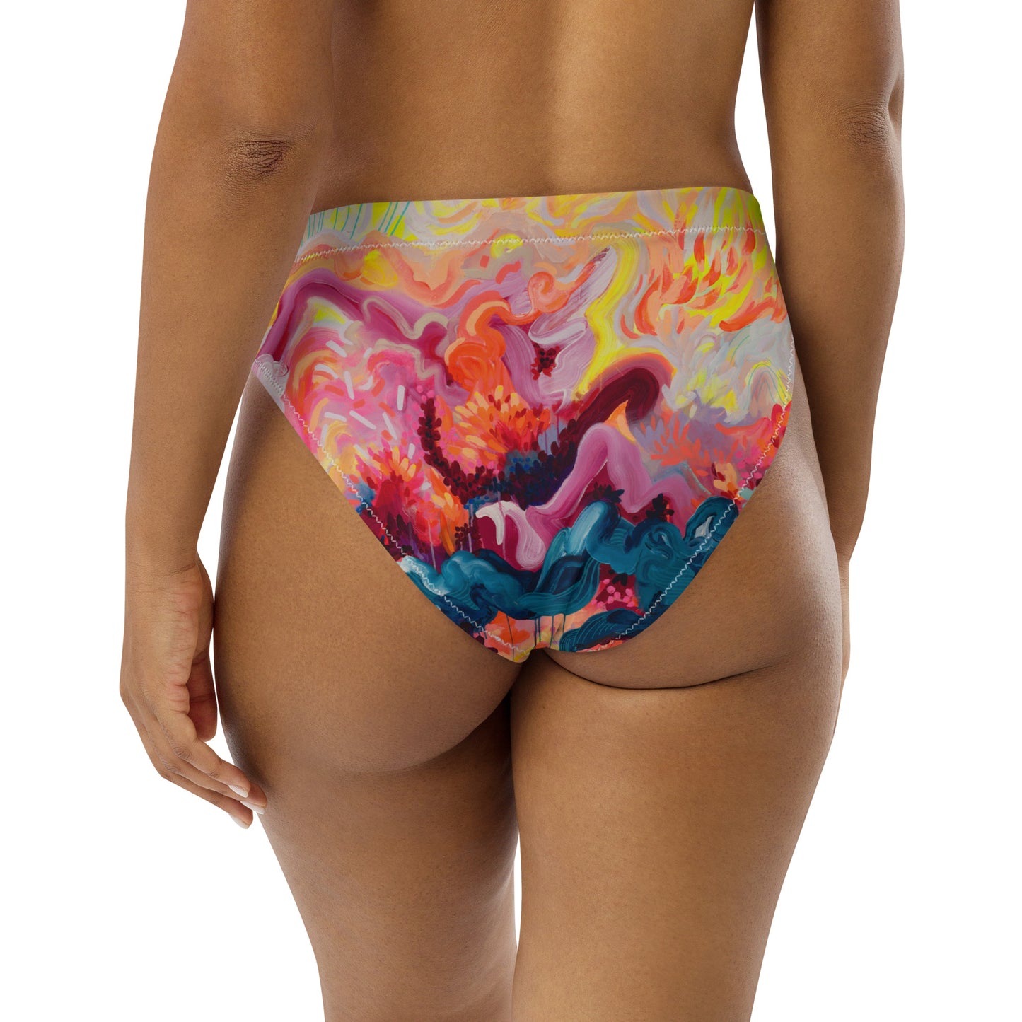 Wild Fire high-waisted bikini Bottoms by Julie Amlin
