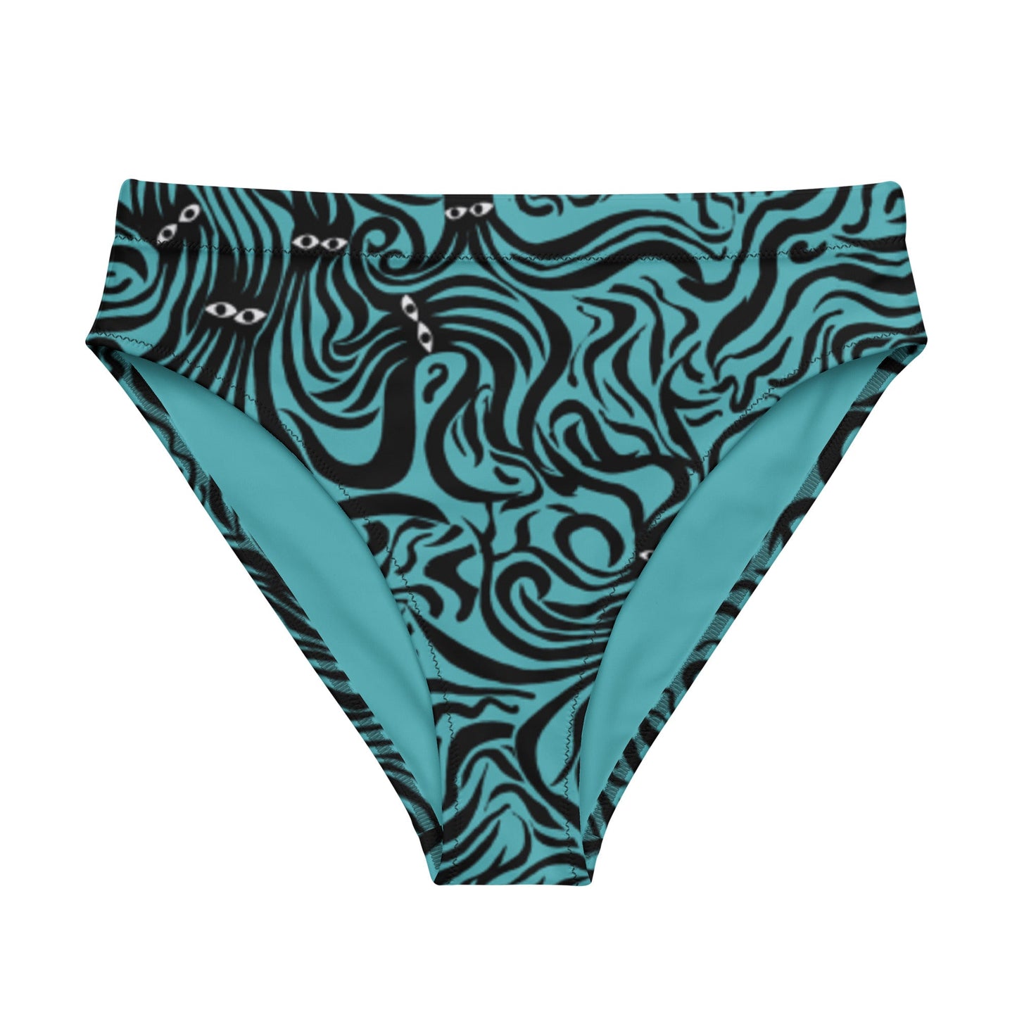 Underwater Groove high-waisted bikini bottom - SALE