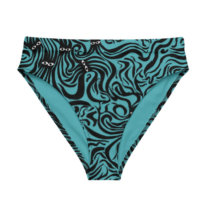 Underwater Groove high-waisted bikini bottom - SALE