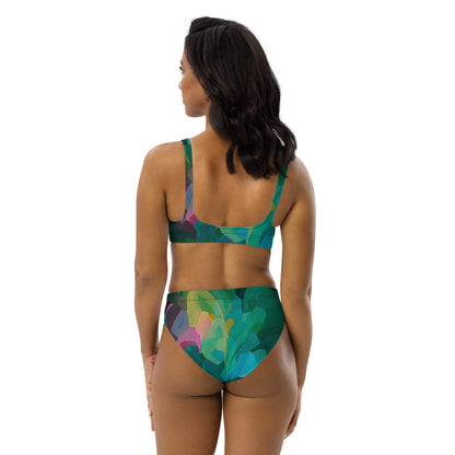 Priceless Emerald high-waisted bikini separates