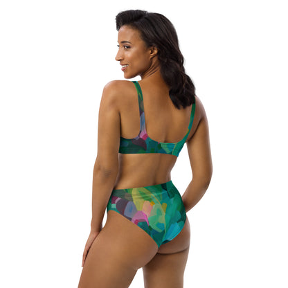 Priceless Emerald high-waisted bikini separates