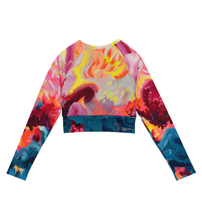 Wild Fire - Long-sleeve Crop Top Rashguard women