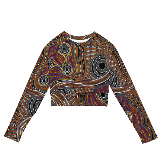 Kungka long-sleeve Crop Top rashguard