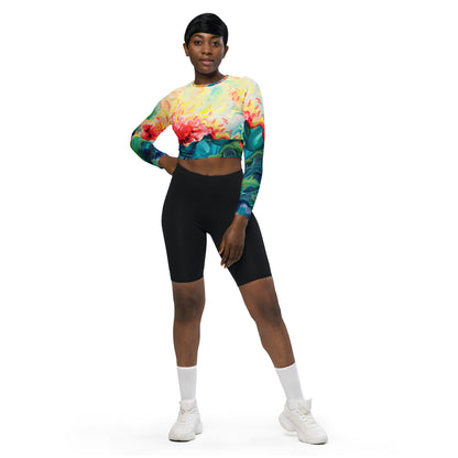 Into the Wild - Long-sleeve Crop Top Rashguard women