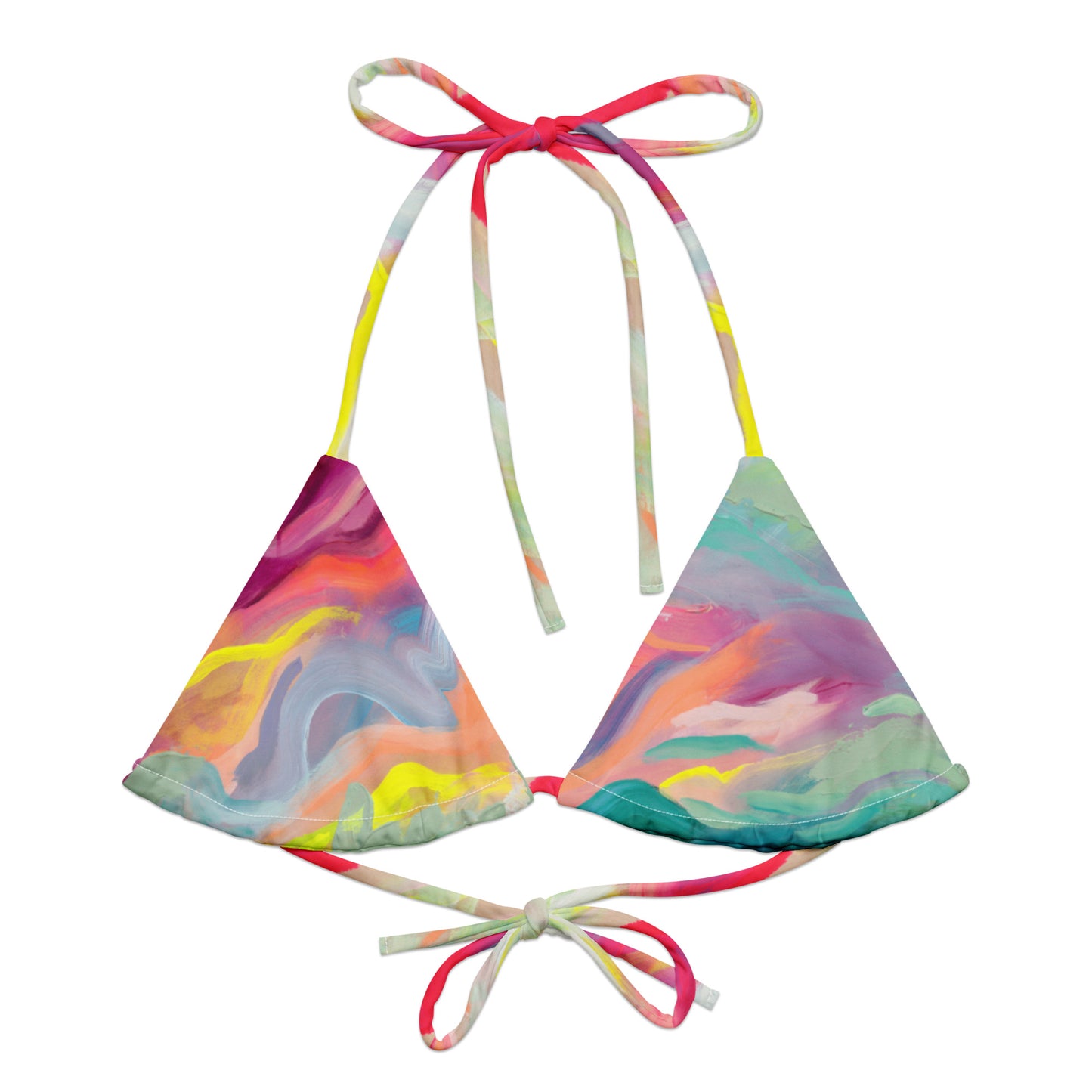 Sugar Coated Convertible Triangle Bikini Top