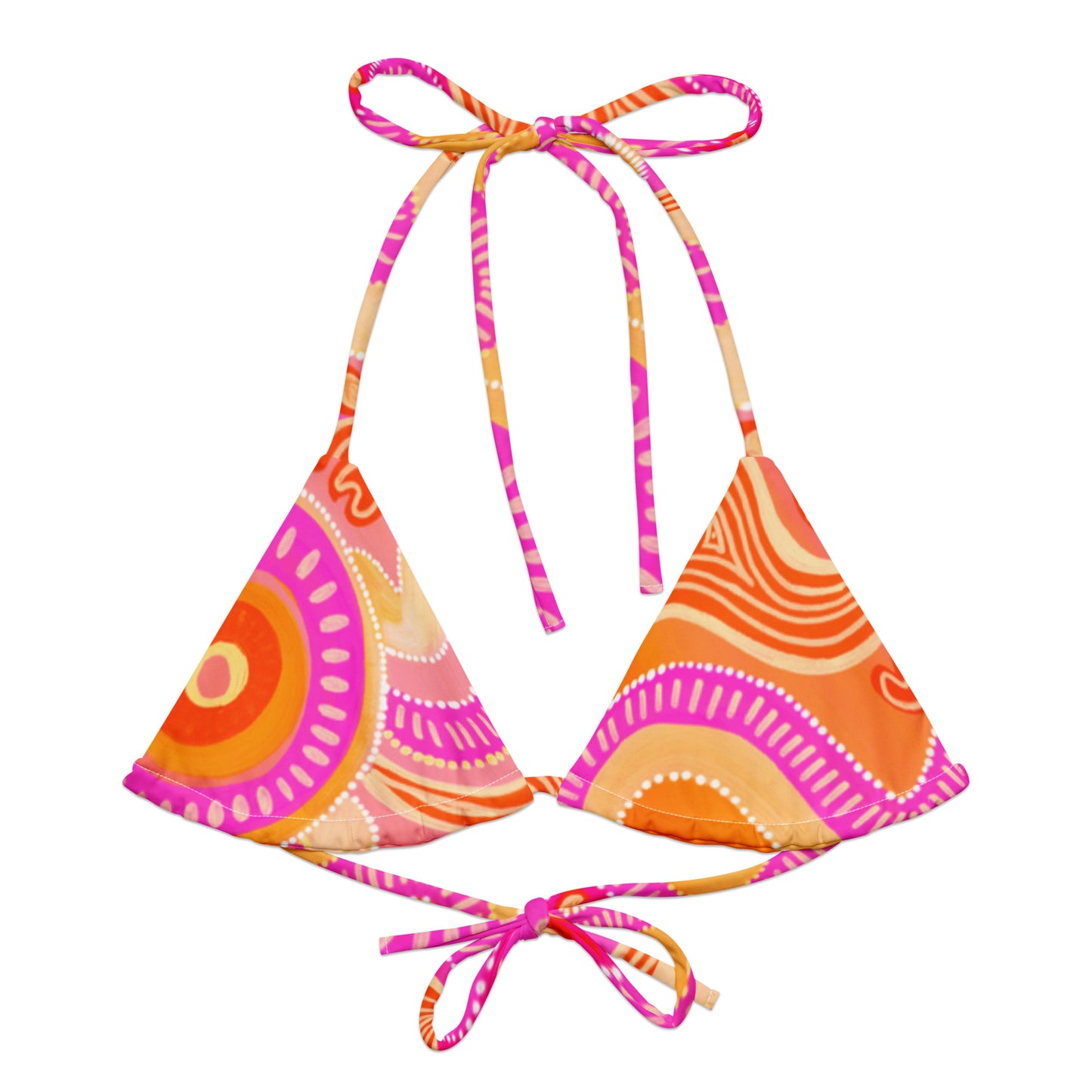 Leehan ‘Heart' - Convertible  Triangle Bikini Top