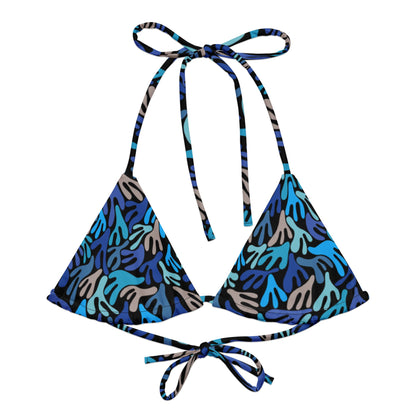 Water Plants Triangle Bikini Top - SALE