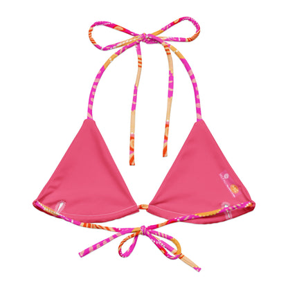 Leehan ‘Heart' - Convertible Triangle Bikini Top - Milpali Triangle Top