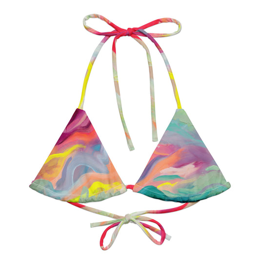 Sugar Coated Convertible Triangle Bikini Top - Milpali Triangle Top