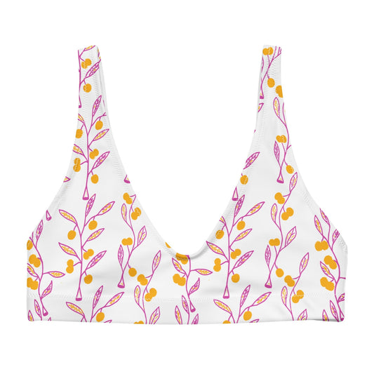 Wattle Tree Flower Bralette Bikini Top - Milpali