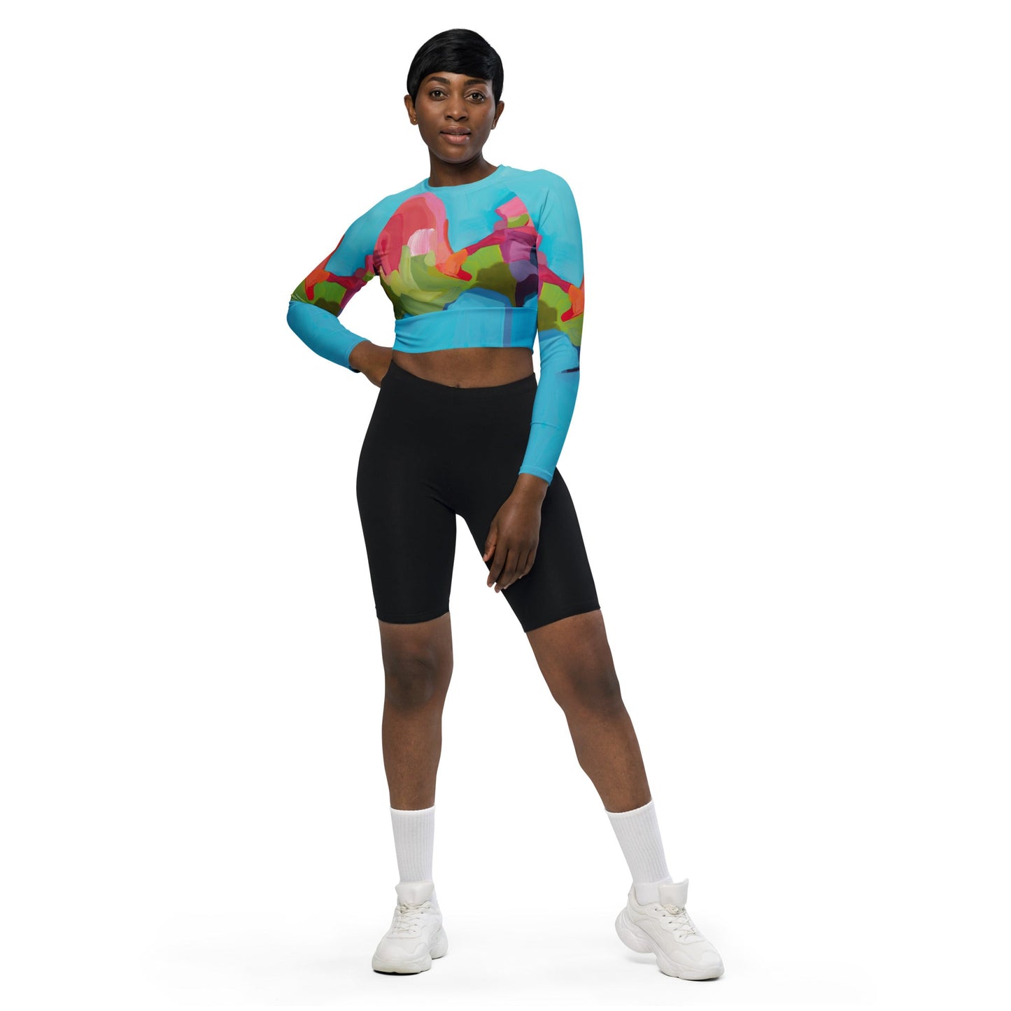 Dip in the Pool - long-sleeve Crop Rash Guard - Milpali