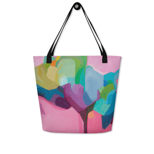 Candy Pink Large Tote Bag - Milpali