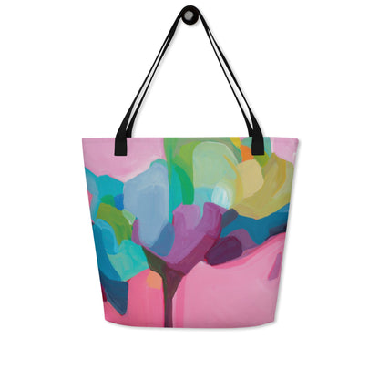 Candy Pink Large Tote Bag - Milpali
