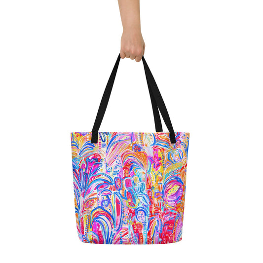 Floral Delight - Large Tote Bag - Milpali