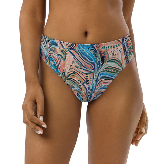 Beach Oasis high-waisted bikini bottom - Milpali Swimwear
