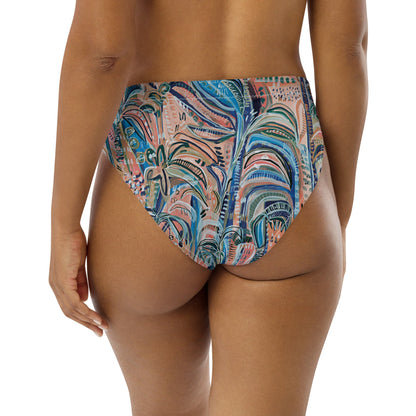 Beach Oasis high-waisted bikini bottom - Milpali Swimwear
