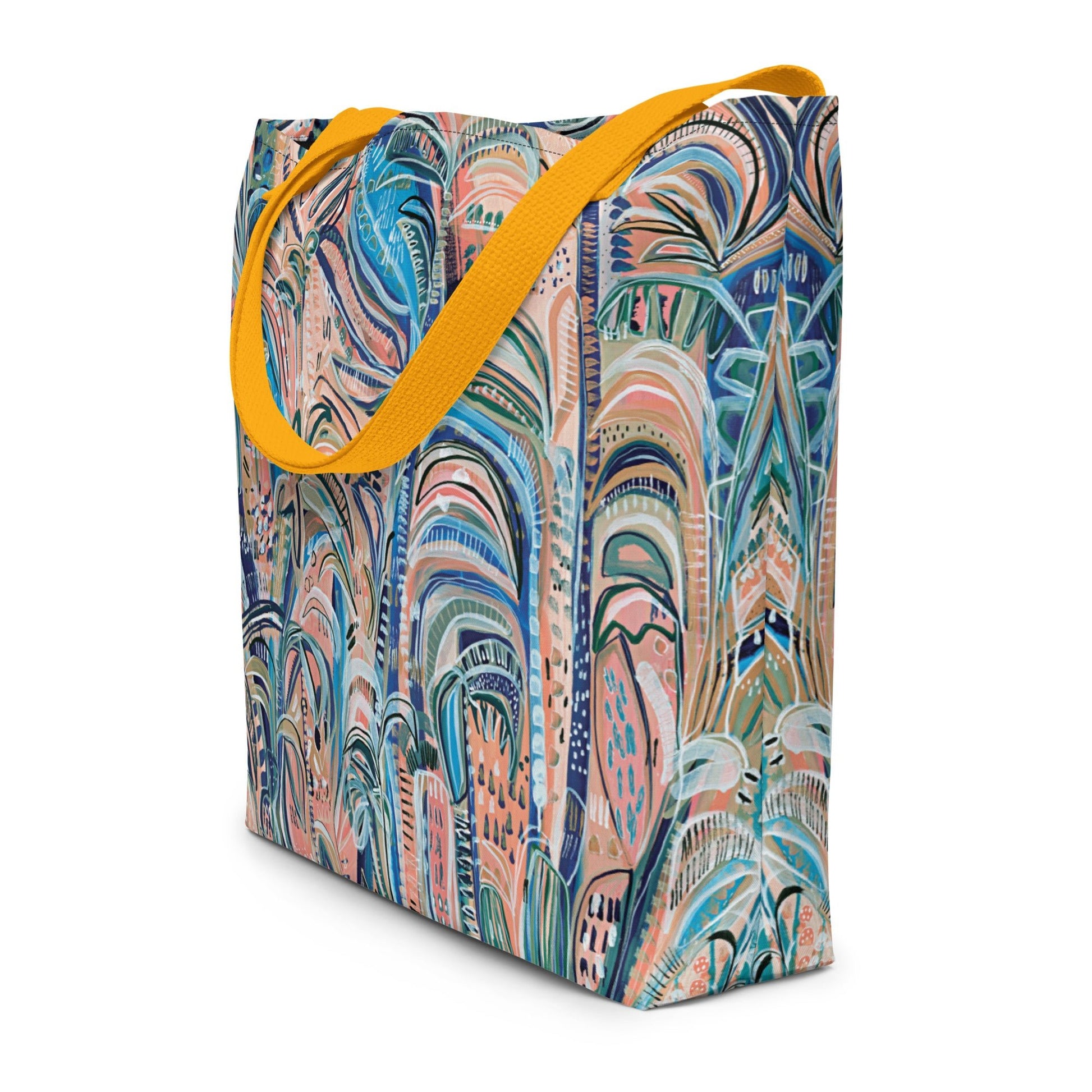 Beach Oasis Large Tote Bag with pocket - Milpali