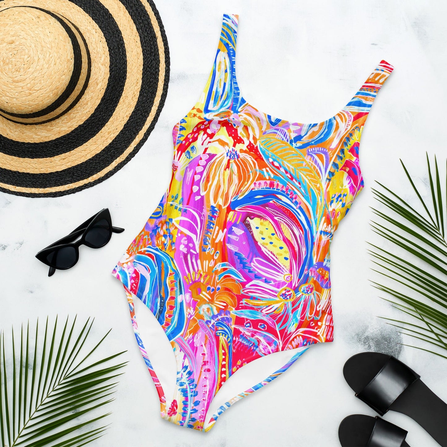 Floral Delight One-piece swimsuit - Milpali Swimwear