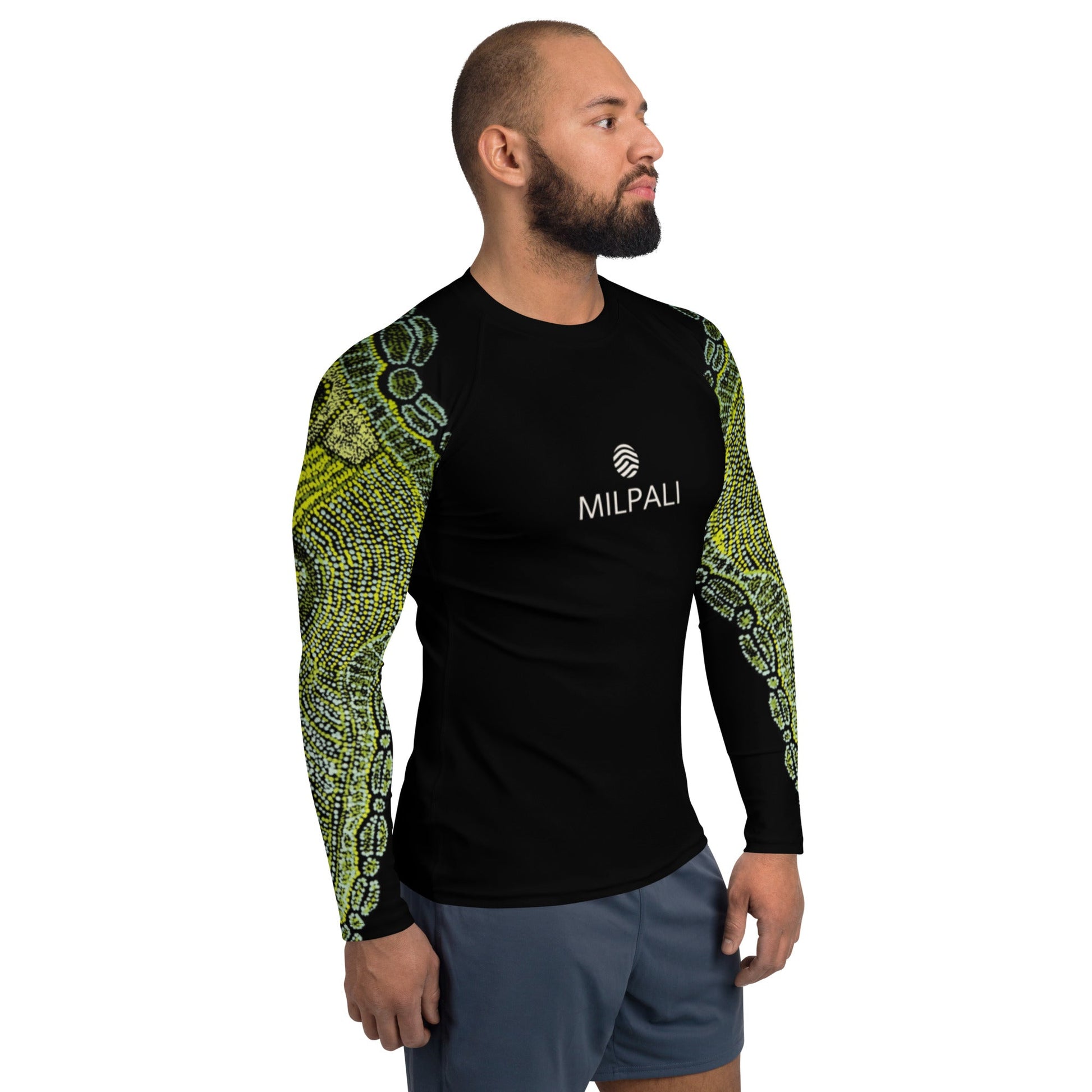 Green Path Men's Rash Guard - Milpali