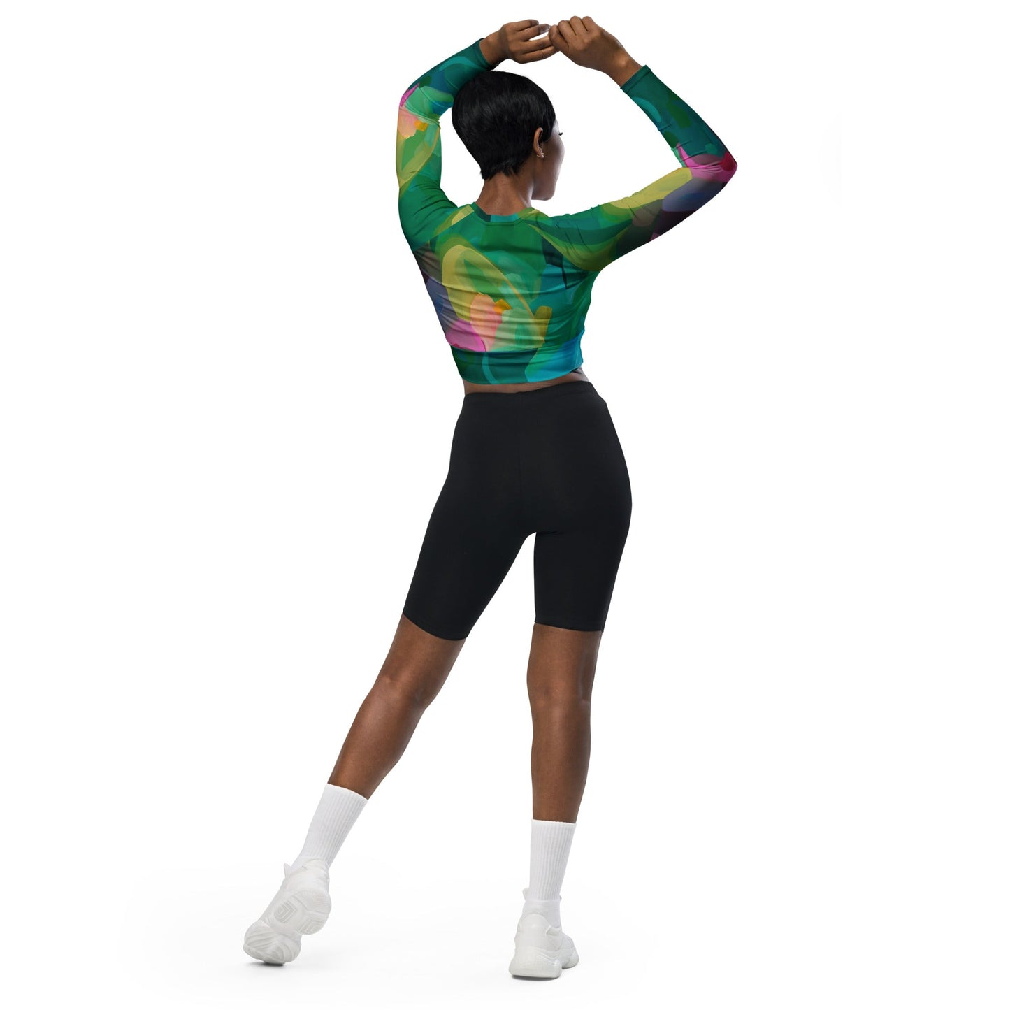 Priceless Emerald long-sleeve Crop Rash Guard - Milpali