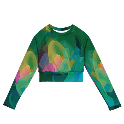 Priceless Emerald long-sleeve Crop Rash Guard - Milpali