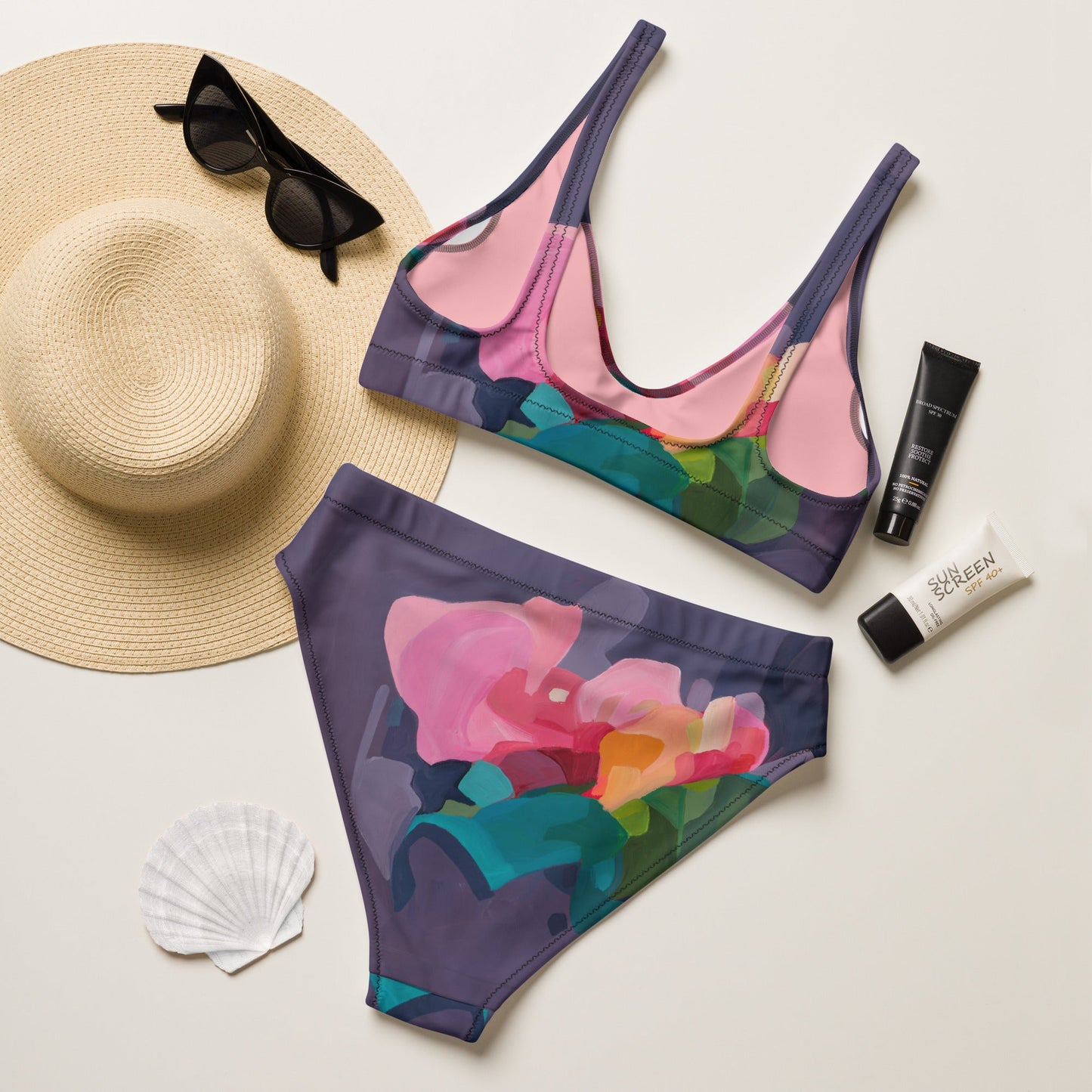 We should be more Purple - Women Swimsuit Separates - Milpali Swimwear