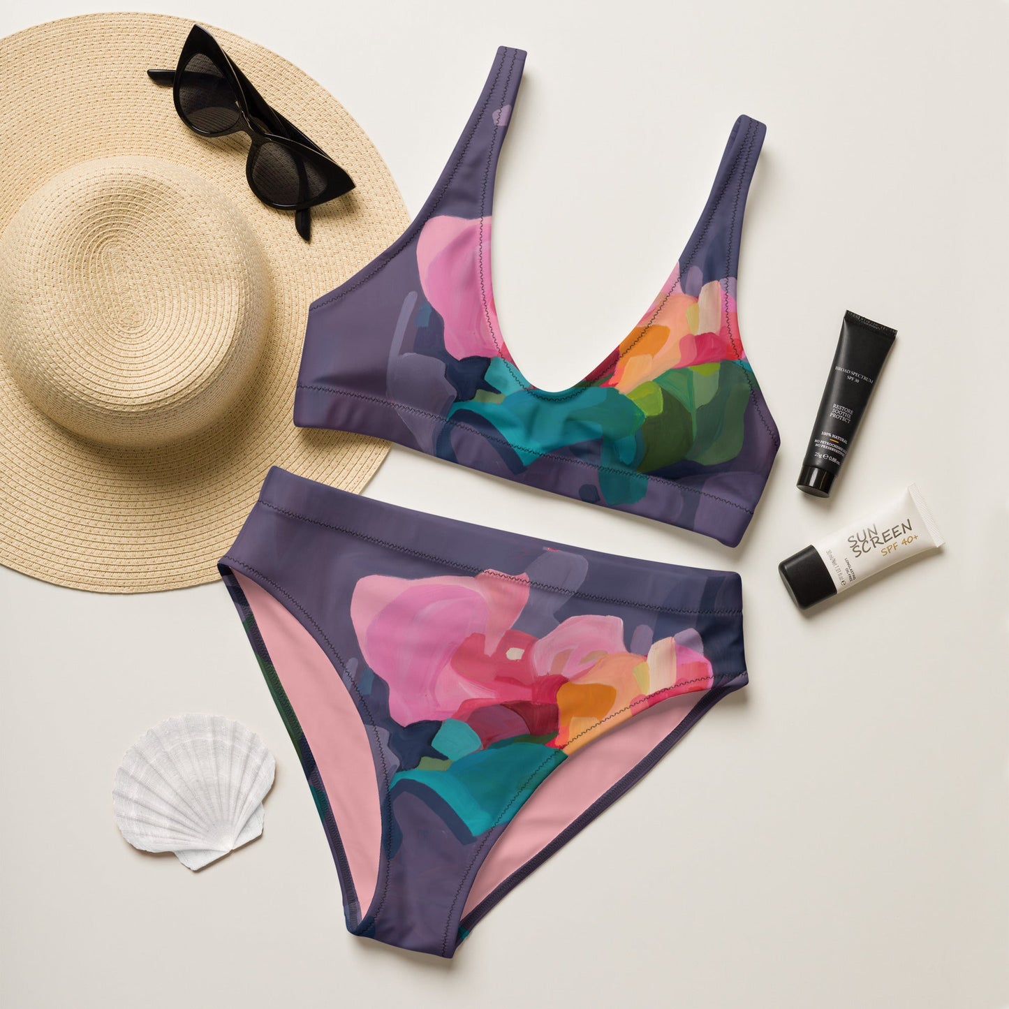 We should be more Purple - Women Swimsuit Separates - Milpali Swimwear